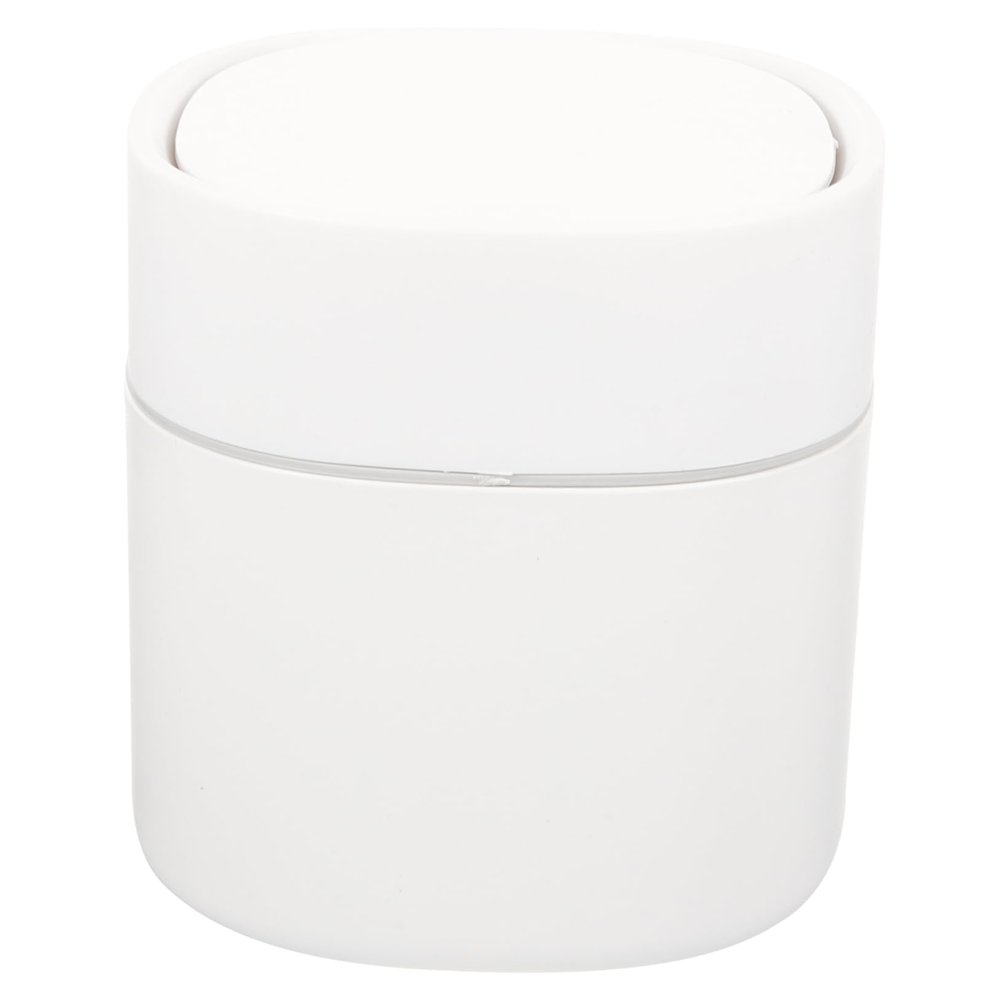 ABOOFAN 2pcs Mini Garbage Can Small Aquarium Ornaments Tiny Trash Can Countertop Trash Can Counter Trash Can Car Garbage Bin Car Trashcans Car Trash Can Mini Trash Can White Household Desk