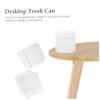 ABOOFAN 2pcs Mini Garbage Can Small Aquarium Ornaments Tiny Trash Can Countertop Trash Can Counter Trash Can Car Garbage Bin Car Trashcans Car Trash Can Mini Trash Can White Household Desk view 3