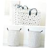 Ciieeo Sundries Storage Basket Cotton Laundry Hamper Lid for Boys and Girls Snacks Clothes 35x45cm view 1