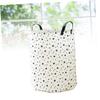Ciieeo Sundries Storage Basket Cotton Laundry Hamper Lid for Boys and Girls Snacks Clothes 35x45cm view 2