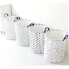 Ciieeo Sundries Storage Basket Cotton Laundry Hamper Lid for Boys and Girls Snacks Clothes 35x45cm view 3