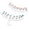Zerodeko 2pcs Space Saving Sock Clips Hangers Stainless Steel Hangers for Laundry Rack Towel Organizer view 1