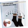 Zerodeko 2pcs Space Saving Sock Clips Hangers Stainless Steel Hangers for Laundry Rack Towel Organizer view 2