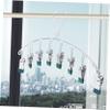 Zerodeko 2pcs Space Saving Sock Clips Hangers Stainless Steel Hangers for Laundry Rack Towel Organizer view 3