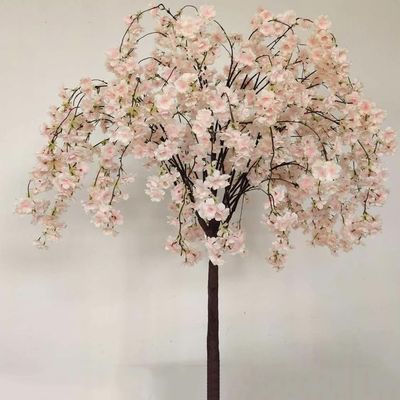 ESRADA Artificial Cherry Trees Champagne Cherry Blossom Tree Arch Fake Sakura Blossom Indoor Outdoor Home Office Party 1mx0.9m