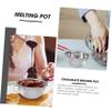 Ciieeo 2pcs Stainless Steel Melting Pot Handle for Chocolate Cheese and Butter for Baking and Candy Making view 2
