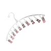 PRETYZOOM Stainless Steel Multi-Clip Drying Hanger Portable Sock and Underwear Clip Rack for Travel Space-Saving Design with Removable Home Use and Outdoor Drying view 1