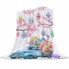ALAGEO Christmas Throw Blanket Xmas Ball Pine Branches Berry Chrismtas Blanket Winter Holiday Decorations Red Bed Blanket Lightweight Warm Cozy Throws Blanket for Couch, Sofa and Bed 40" x 60" view 1