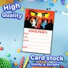 Set of 40 Ninja -Themed Happy Birthday Invitation Cards & Envelopes  Lightweight (240g), Postcard Style Invites for the Perfect Party Pack view 3