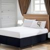 Gorayoo Bedding Box Pleated Bed Skirt 100% Pure Egyptian Cotton 11 Inch Drop Bed Frame Cover Easy to Put On Hotel Class Luxurious Bedding (Black, Queen) view 4