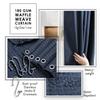 Clara Clark Bathroom Accessories Set - Bathroom Set, Bathroom Sets with Shower Curtain and Rugs, Shower Curtain Set with Bathroom Trash Can - Navy - 22PC view 4