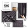 Clara Clark Bathroom Accessories Set - Bathroom Set, Bathroom Sets with Shower Curtain and Rugs, Shower Curtain Set with Trash Can - Purple - 22PC view 4