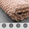 Jean Pierre New York 100% Chenille Cotton Skid Resistant Plush Bath Mat - 17"x24" Bathroom Rug - Pink Dusty Rose view 3