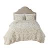 Gracie Mills Ray Boho Tufted Cotton Chenille Medallion Fringe Coverlet Set view 1