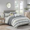 Gracie Mills Javier 8-Piece Tranquil Seersucker Stripe Comforter and Quilt Set Collection view 2