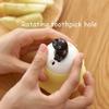 BNVXR Fashion Toothpick Holder Plastic Desktop Screw Cap Toothpick Dispenser Reusable Toothpick Holder Dispenser Home Chic view 3
