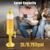 3L Beer Tower Beverage Dispenser, with LED Colorful Shinning Lights and Ice Tube, Margarita Mimosa Tower Drink Dispenser with Tap, Freeze Tube to Keep Beverages Cold, Perfect for Party Bar Gameday view 3