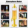 3L Beer Tower Beverage Dispenser, with LED Colorful Shinning Lights and Ice Tube, Margarita Mimosa Tower Drink Dispenser with Tap, Freeze Tube to Keep Beverages Cold, Perfect for Party Bar Gameday view 4