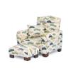 Toddler Personalized Armchair, Kids Upholstered Rocking Chair with Personalization, Toddler Chair with Personalized Name, Comfy Child Armchair, (Cars & Trucks Print, Legs) view 1