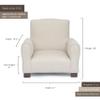 Toddler Personalized Armchair, Kids Upholstered Rocking Chair with Personalization, Toddler Chair with Personalized Name, Comfy Child Armchair, (Cars & Trucks Print, Legs) view 2