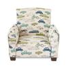 Toddler Personalized Armchair, Kids Upholstered Rocking Chair with Personalization, Toddler Chair with Personalized Name, Comfy Child Armchair, (Cars & Trucks Print, Legs) view 4