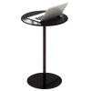 Antourlamm Round Bar Height Cocktail Table, Bistro Pub Table, Modern Pedestal Metal Negotiation Side Table for Home, Office, Kitchen, Dining Room, Bistro, Cocktail, Black (Size : 60x72cm) view 1