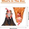 Chicken Wall Cling,Chicken Lover Gift Window Decal,Cute Animal Wall Decor(1) view 3