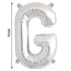 4 pcs Silver Letter G 16-Inch tall Mylar Foil Balloons - Wedding Event Birthday Graduation Party Decorations Supplies view 3