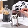 BNVXR Fashion Creative Toothpick Holder Plastic Desktop Bear Toothpick Holder Dispenser Dental Floss Cotton Swab Stick Organizer Chic view 4