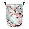 Cherry Blossom Branches Large Laundry Hamper Foldable Waterproof Dirty Clothes Basket Dorm Clean Laundry Baskets view 2
