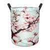 Cherry Blossom Branches Large Laundry Hamper Foldable Waterproof Dirty Clothes Basket Dorm Clean Laundry Baskets view 3