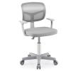 Giantex Kids Desk Chair, Ergonomic Adjustable Teen Task Chair w/Y-Shaped Lumbar Support, Armrest & Universal Wheels, Mesh Kid Office Chair for Sturdy, Kids Computer Chair for Boys & Girls 4-12, Grey view 1