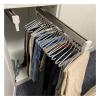 IBOWZ Pull Out Clothes Hanger Rod Extendable Pull Out Closet Rod - Wardrobe Pull-Out Trousers Rack, Pull Out Clothes Rail 30-80cm, Steel Extendable Closet Rod, Wardrobe Adjustable Clothes Hanger R view 1