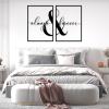 Always & Forever Wall Decor, Metal Wall Art, 2 Pcs Couples Metal Wall Decor, Above Bed Wall Art, Always & Forever Metal Sign, Wall Art for Couples, Housewarming Gift (43"x30"|109x76cm, Gold) view 2