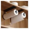 Paper Towel Holder Under Kitchen Cabinet Self Adhesive Towel Paper Holder Stick On Wall (Color : White) view 2