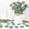 Gumney 100 Pcs Artificial Eucalyptus Leaves, Faux Eucalyptus Leaves Fake Leaves for DIY Crafts Wreath Wedding Home Party Christmas Decoration view 2