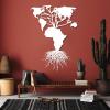 Africa Map Metal Wall Decor, Metal African Wall Art, African Map Continents, Tree Metal Wall Decor, Tree of Life Metal Wall Art, Large Metal Wall Art, Wall Hangings, Housewarming Gift (13"x19"|34x47cm, White) view 1