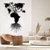 Africa Map Metal Wall Decor, Metal African Wall Art, African Map Continents, Tree Metal Wall Decor, Tree of Life Metal Wall Art, Large Metal Wall Art, Wall Hangings, Housewarming Gift (13"x19"|34x47cm, White) view 3
