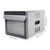 Food Dehydrator Fruit and Meat Dryer with 8 Stainless Steel Trays 700W 0-24 Hours Timer and Temperature Control for Vegetables, Fruits, Beef Jerky, Meat, Fruit Peel view 4