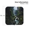 4Pcs Drink Coasters for Drinks Tabletop Protection, Waterfall Cliff Leather Coaster for Kinds of Cups, Absorbent Cup Coaster for Coffee Table Home Decor 4" Cup Mat Pad view 2