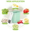 iplusmile Fruit Cutter 3.34X2.75X2.36 Inch Handheld Fruit Slicer Cup with Strawberry and Banana Slicer for Kitchen Salad Preparation view 4
