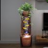 Tabletop Fountain with Rotating Glass Ball, Flowing Water Brings Wealth, Has a Beautiful Meaning, and is Suitable for Many Scenes view 2