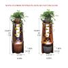Tabletop Fountain with Rotating Glass Ball, Flowing Water Brings Wealth, Has a Beautiful Meaning, and is Suitable for Many Scenes view 3