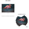 4 PCS Placemats Set Vivid Flamingo Woven Placemats for Dining Table Heat Resistant Place Mats Non-Slip Washable Imitation Linen Table Mats for Home Kitchen Weddings Holiday Party Decor view 2