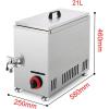 RESKIU Cheese Hot Dogs Sticks Frying Machine, 21L Stainless Steel Cheese Hot Dog Stick Machine,LPG Gas Deep Fryers for Kitchen Restaurant Snack Bar Canteen Home view 2