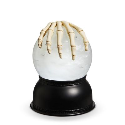 5.25" SWIRLING BAT LIGHTED GLOBE - CREEPY BONES by RAZ Imports