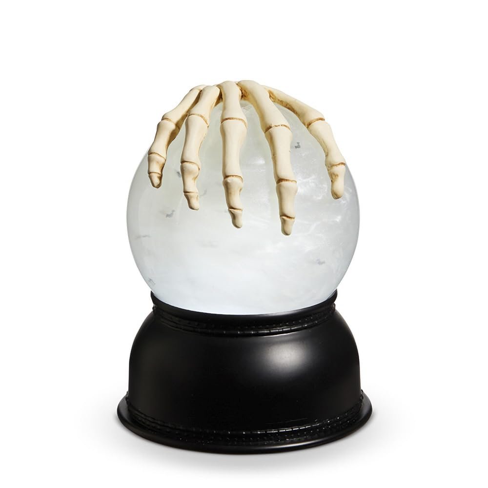 5.25" SWIRLING BAT LIGHTED GLOBE - CREEPY BONES by RAZ Imports
