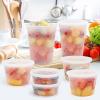 WGCC Deli Containers with Lids 48 Sets- Disposable Soup Containers 8oz, 16oz, 32oz - Plastic Containers with Lids, Food Container Leakproof, BPA Free/Microwave/Freezer/Dishwasher Safe view 2