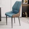 CUTSKY Dining Leather Chairs Armless Living Room Chairs,Lumbar Support,Upholstered Dining Chairs,Ergonomic Backrest(Color:Blue) view 1