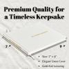 EBEGEE Funeral Guest Book Linen Cover Celebration of Life Memorial view 2